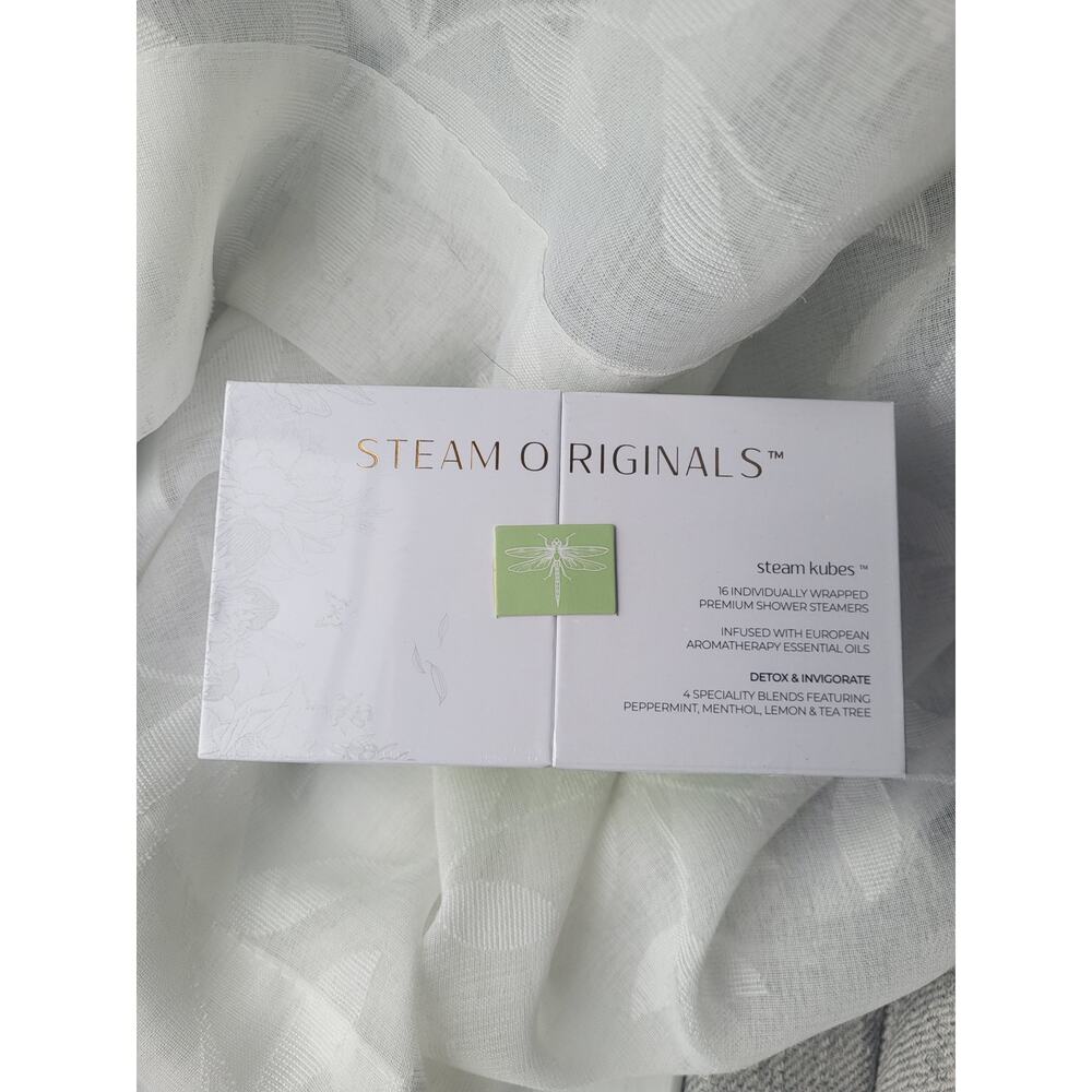 NWT Steam Originals "Steam Kubes" Shower Steamers  Detox & Invigorate (16 Count)